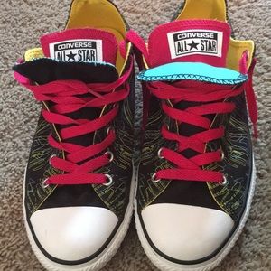Low Top Double Tongued Converse